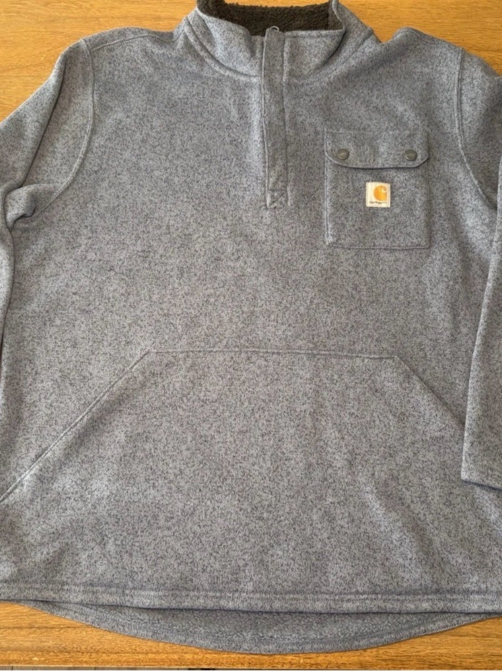 Carhartt Gray Quarter-Zip Pullover Fleece